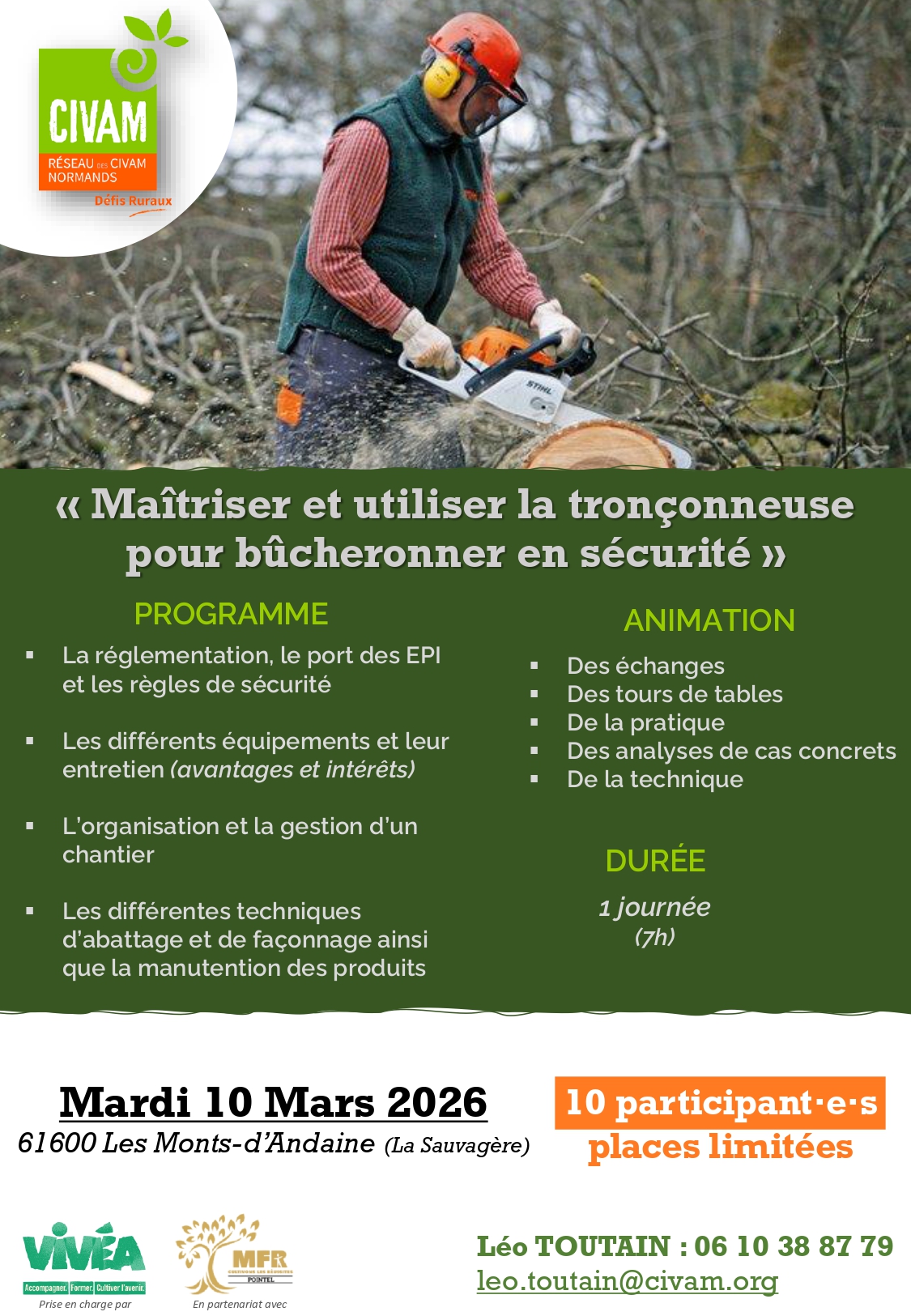 visuel flyer bucheronnage