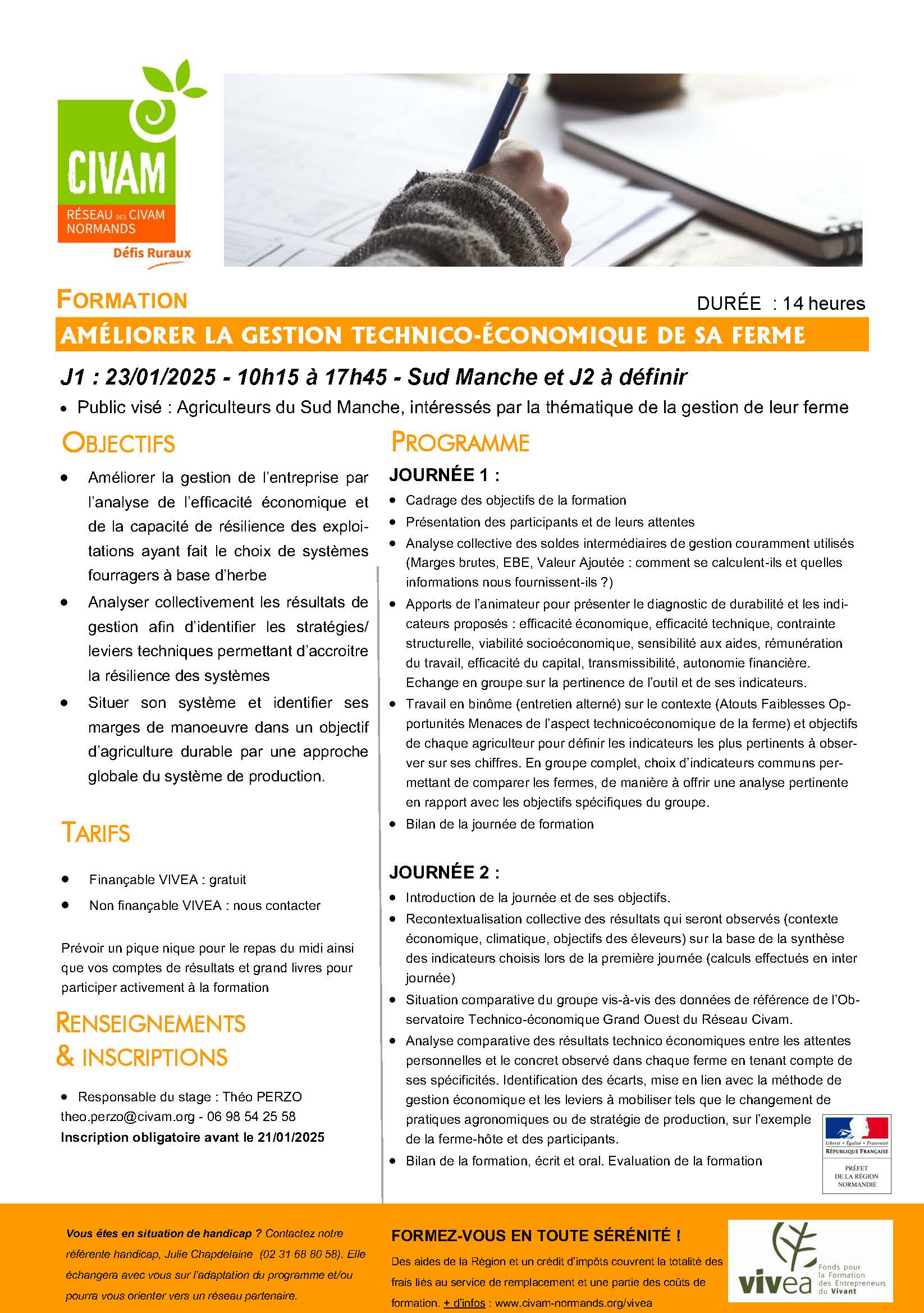 FORMATION Gestion technico economique Mortainais 20250123